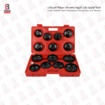 طقم مفتاح فلتر زيت كوب 15 قطعة شنطة حمراء أوتوماستر